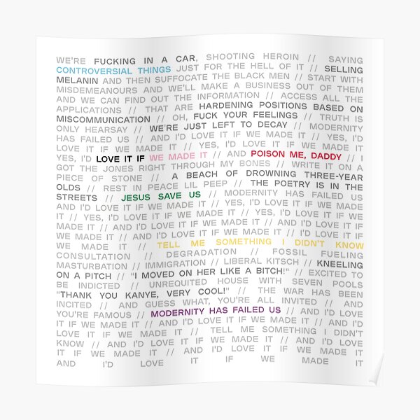 love it if we made it / a brief inquiry into online relationships - the 1975 Poster RB2510 product Offical the 1975 Merch