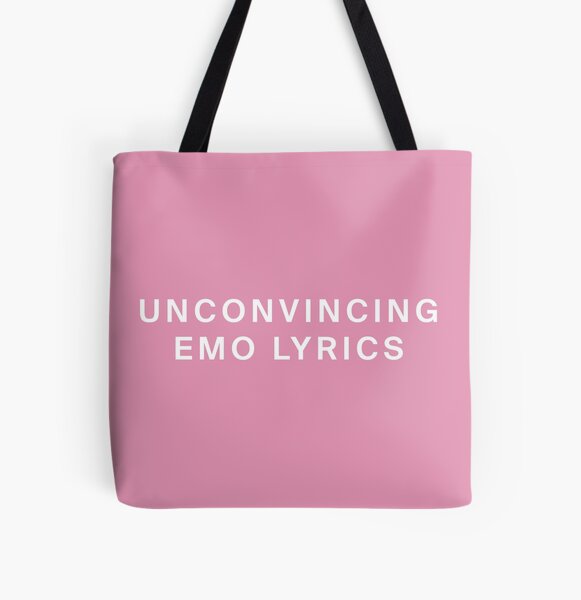 UNCONVINCING EMO LYRICS THE 1975 All Over Print Tote Bag RB2510 product Offical the 1975 Merch