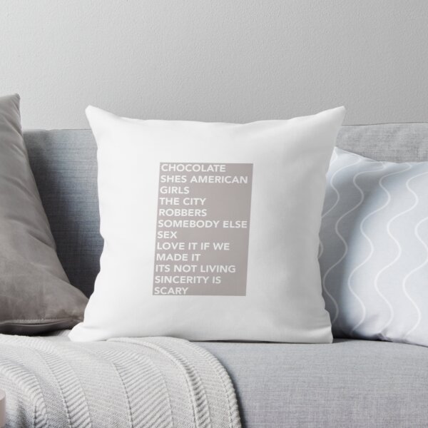 THE 1975 Throw Pillow RB2510 product Offical the 1975 Merch