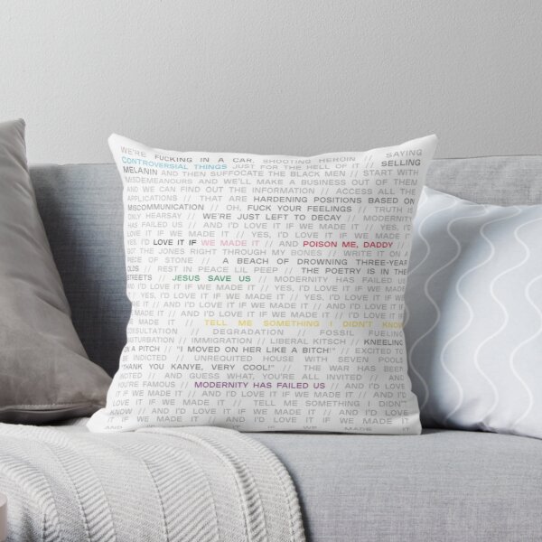 love it if we made it / a brief inquiry into online relationships - the 1975 Throw Pillow RB2510 product Offical the 1975 Merch