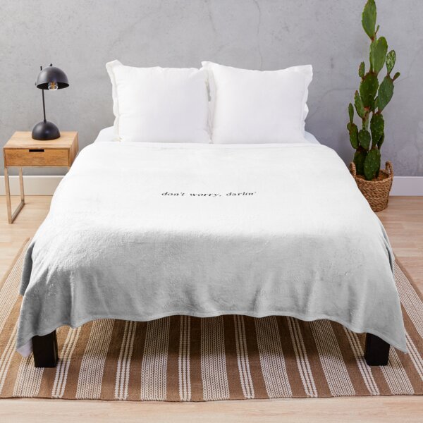 The 1975 Don't Worry Darlin' Quote Throw Blanket RB2510 product Offical the 1975 Merch