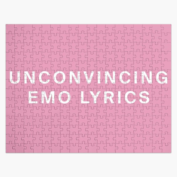 UNCONVINCING EMO LYRICS THE 1975 Jigsaw Puzzle RB2510 product Offical the 1975 Merch