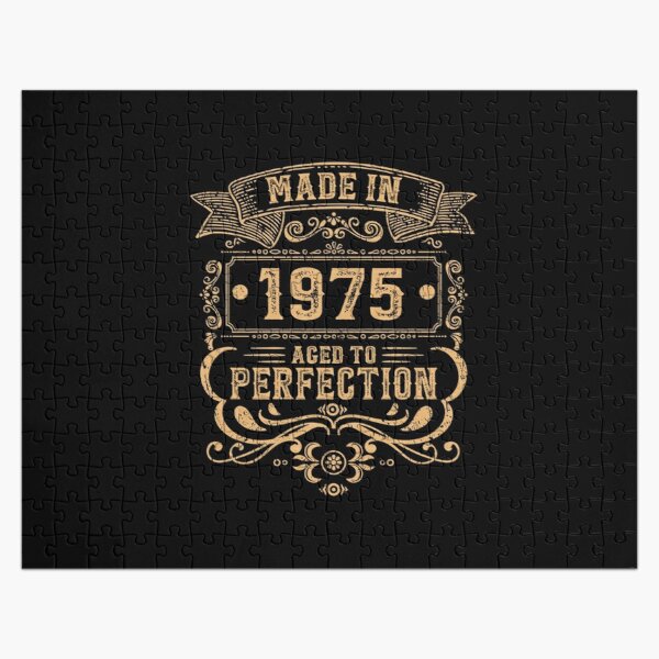 Made in 1975 Aged to perfection Birthday gift Jigsaw Puzzle RB2510 product Offical the 1975 Merch