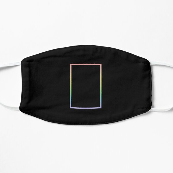The 1975 Pride Rectangle - Black Flat Mask RB2510 product Offical the 1975 Merch